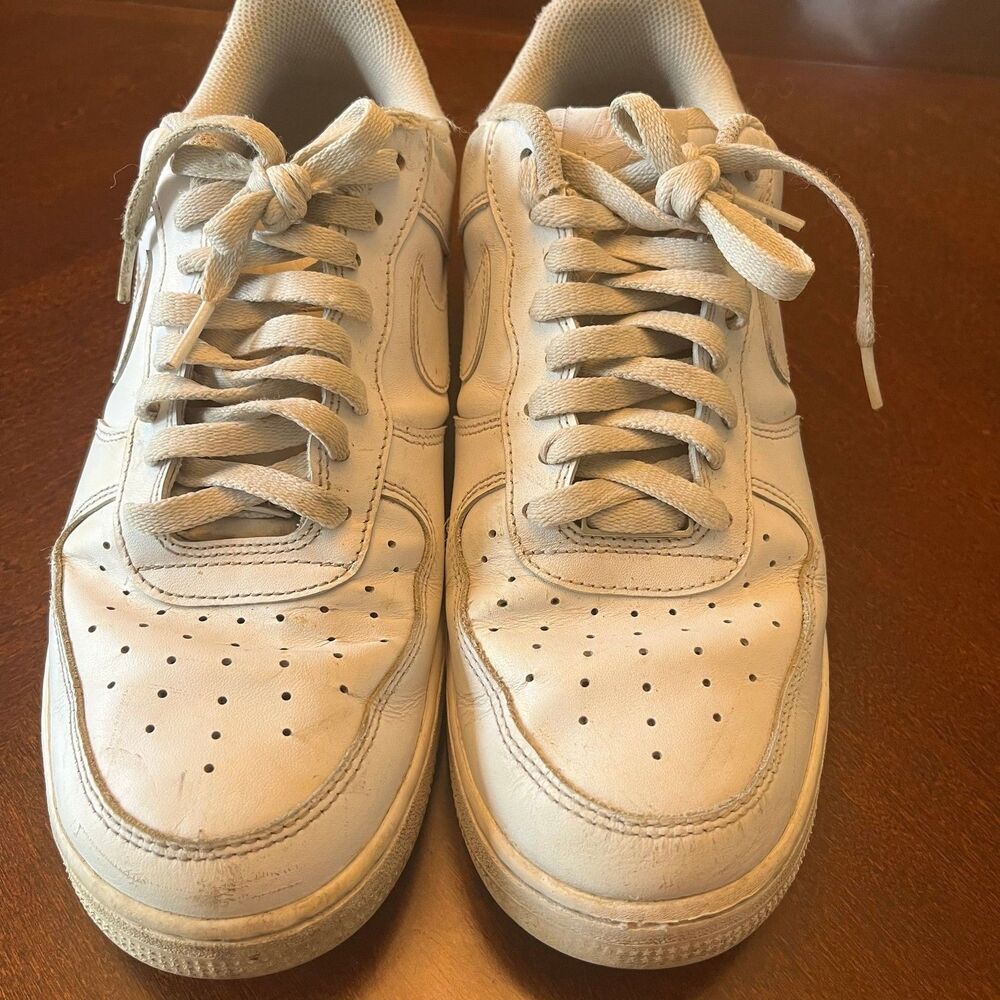 Nike Air Force 1 Low Triple White Men's Sneakers Size 10.5 Leather
